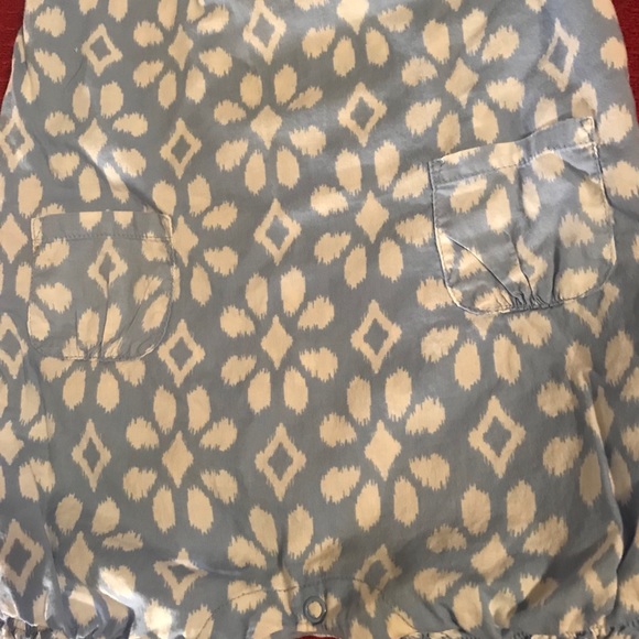 18 mo Carter’s Blue/White Print Romper - Picture 4 of 6